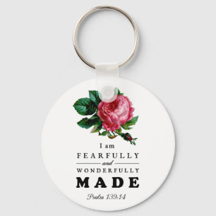 Fearfully and Wonderfully Made - Rose Keychain