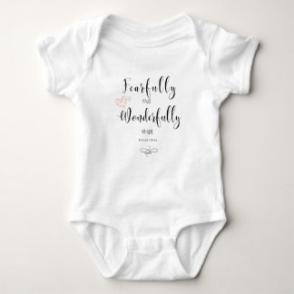 Fearfully and Wonderfully Made Scripture Baby Suit Bodysuit