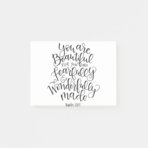 Fearfully Wonderfully Beautiful Post-it Notes