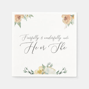 Fearfully & Wonderfully Gender Reveal Napkin