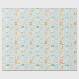 Fearfully & Wonderfully Made: Christian Baby Boy Wrapping Paper