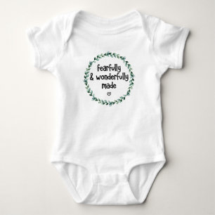 Fearfully & Wonderfully Made Christian Religious Baby Bodysuit