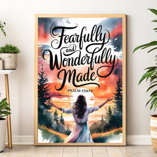 Fearfully & Wonderfully Made – Christian Wall Art 