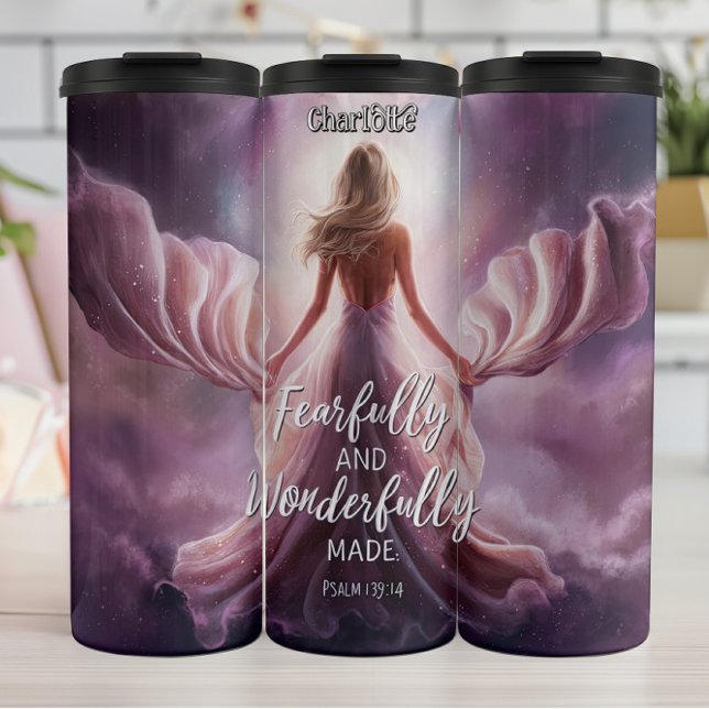 Fearfully Wonderfully Made Pink Figure Thermal Tumbler (Creator Uploaded)
