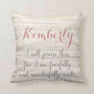 Fearfully & Wonderfully Made - Ps. 139:14 Throw Pillow
