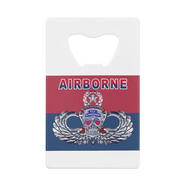 Fearless 82nd Airborne Division Credit Card Bottle Opener (Front)
