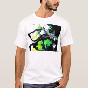 Fearless abstract painting black white green T-Shirt