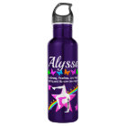 FEARLESS AND STRONG GYMNAST CUSTOM WATER BOTTLE
