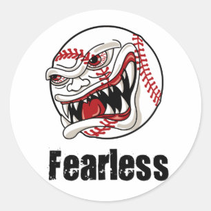 Fearless Baseball Classic Round Sticker