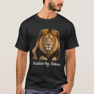 Fearless by Nature Lion Graphic T-Shirt Powerful