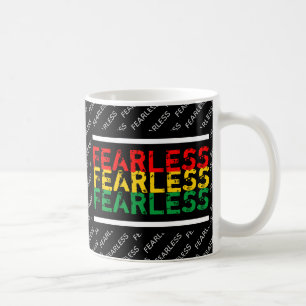 FEARLESS Christian Scripture Psalm 27 Black Coffee Mug