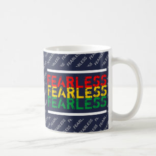 FEARLESS Christian Scripture Psalm 27 Blue Coffee Mug