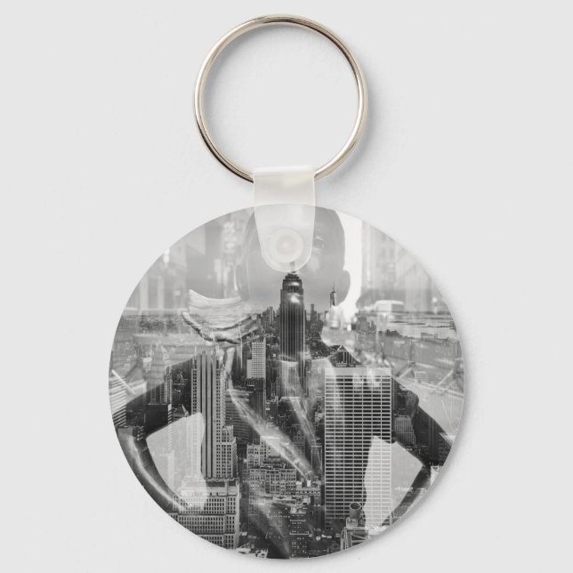 Fearless City    Keychain (Front)