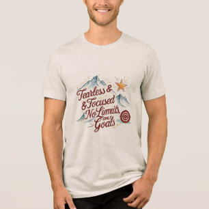 Fearless & Focused Lion Tee – No Limits, Only Goal