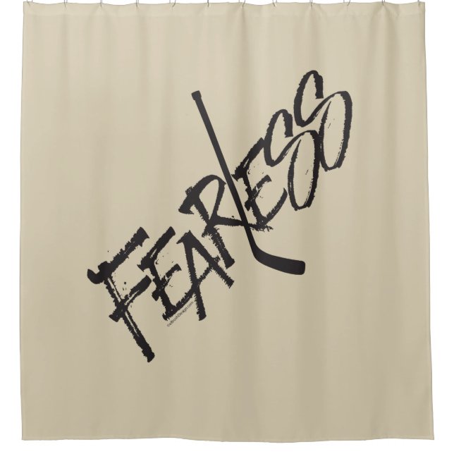 Fearless (Hockey) Shower Curtain (Front)