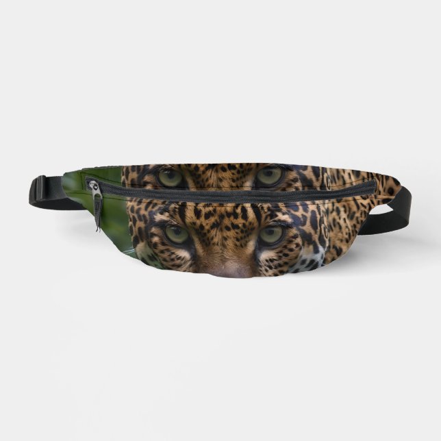 Fearless Jaguar Stalking In The Forest, Fanny Pack (Front)