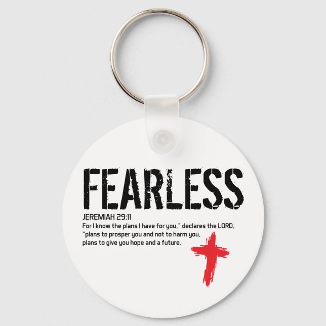 FEARLESS-JEREMIAH 29:11 KEYCHAIN (Front)