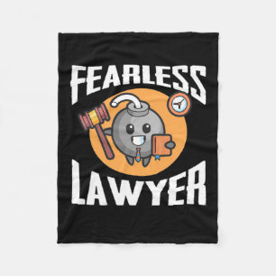 Fearless Lawyer Fleece Blanket