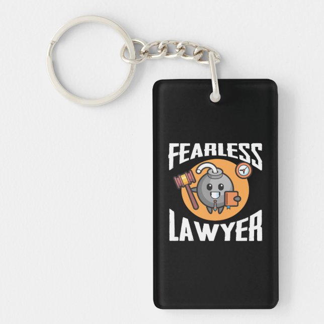Fearless Lawyer Keychain (Front)