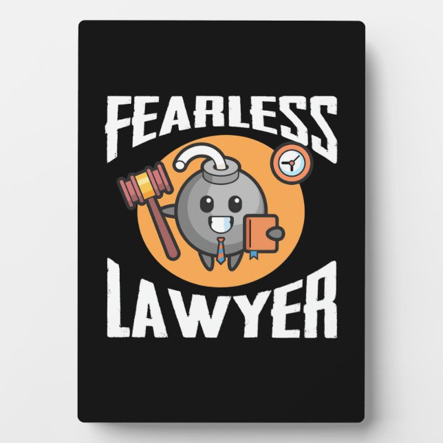 Fearless Lawyer Plaque (Front)