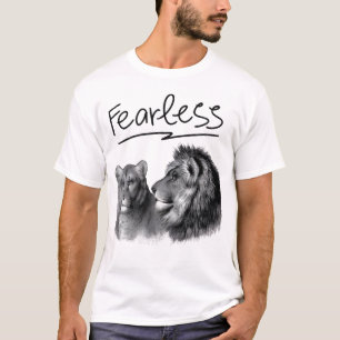 Fearless Lion Graphic T-Shirt