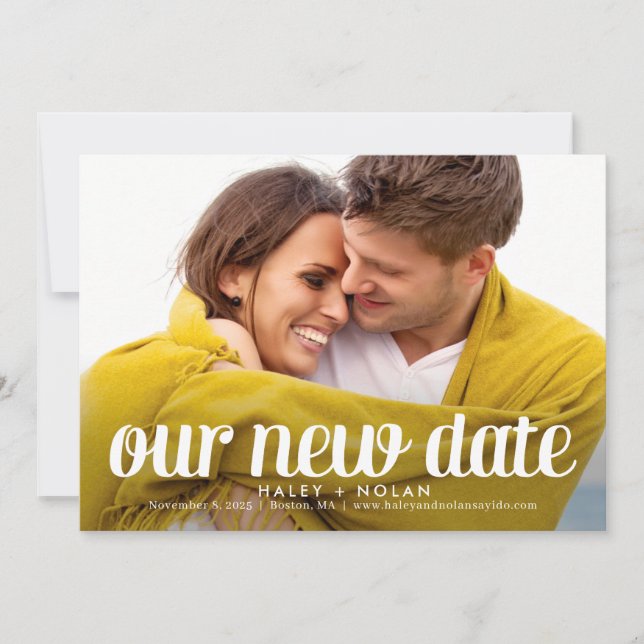 Fearless Love Photo Change The Date Card (Front)
