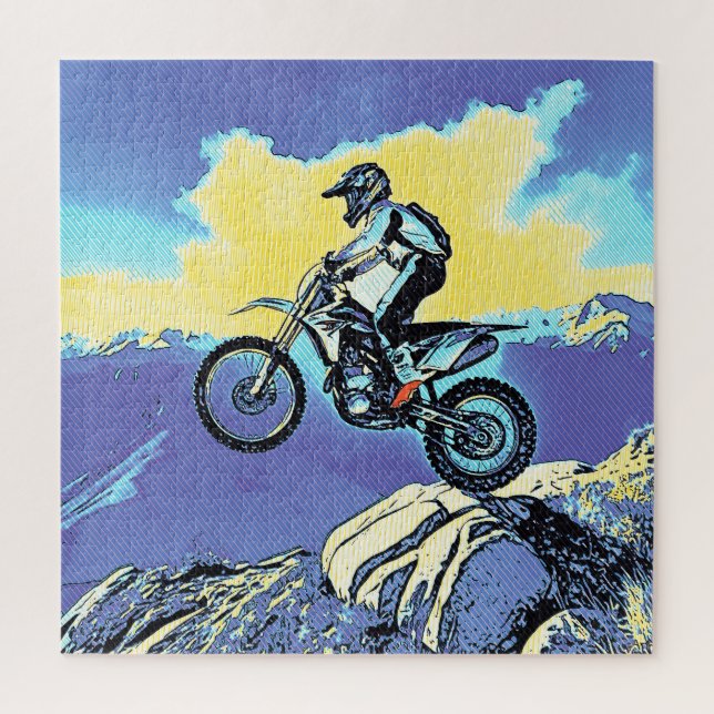 Fearless - Motocross Rider Jigsaw Puzzle (Vertical)