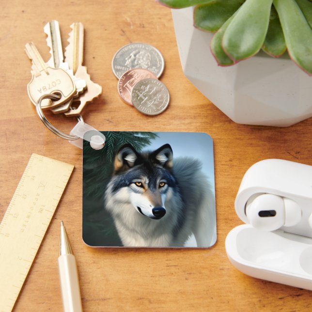 Fearless The Arctic Wolf, Keyring (Desk)