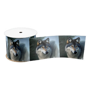 Fearless The Arctic Wolf, Satin Ribbon