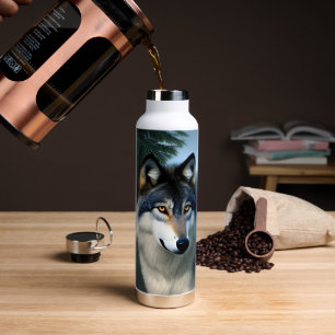 Fearless The Arctic Wolf,  Water Bottle