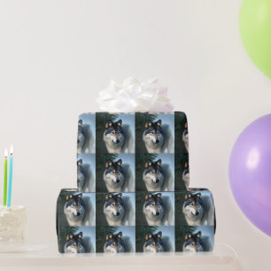 Fearless The Arctic Wolf, Wrapping Paper