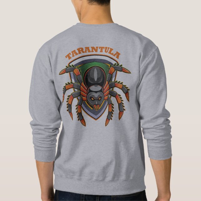 "Fearless Threads: Tarantula Design T-Shirt" Sweatshirt (Back)