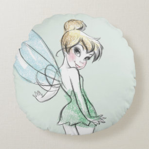 Fearless Tinker Bell Round Pillow