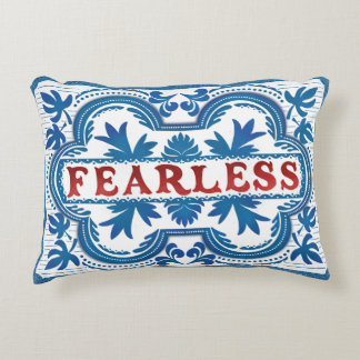 Fearless Vintage Affirmation Pillow