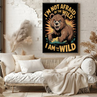Fearless Wild Bear Adventure Art