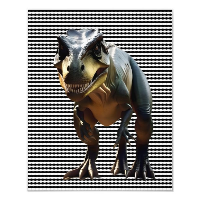**"Fearsome Grin: The Smirking T-Rex"** Photo Print (Front)