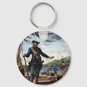 Fearsome Pirate Blackbeard! Keychain