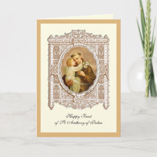 Feast Day St. Anthony of Padua Child Jesus Card