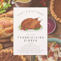 Feast & Give Thanks Roasted Turkey Thanksgiving