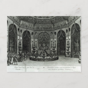 Feast given in the little grounds in postcard