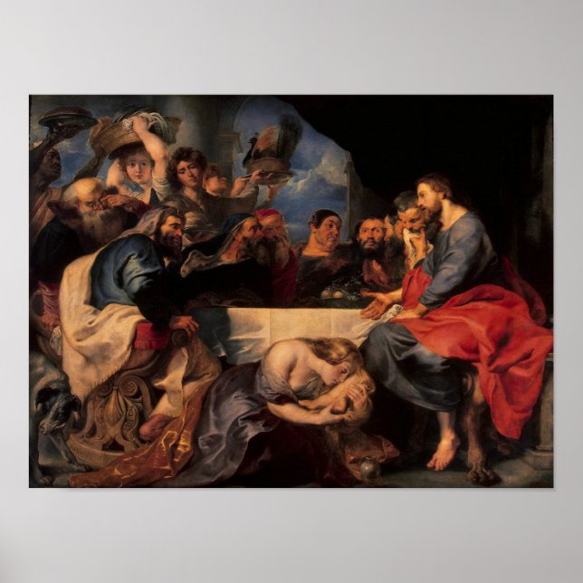 Feast in the house of Simon the Pharisee, c.1620 Poster (Front)