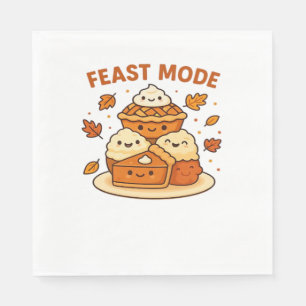 Feast Mode – Cute Autumn Comfort Food Plate Boxy T Napkin