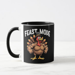 Feast mode Funny Thanksgiving Turkey Fitness Meal Mug