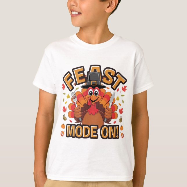 Feast Mode On T-Shirt (Front)