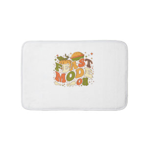 Feast Mode on, Thankgiving Costume Bath Mat