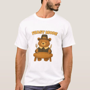 Feast Mode Thankgiving Turkey - Cute Pilgrim Turke T-Shirt