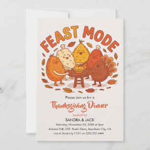 Feast Mode Thanksgiving Invitation