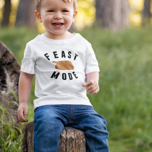 Feast Mode Thanksgiving Turkey Baby T-Shirt