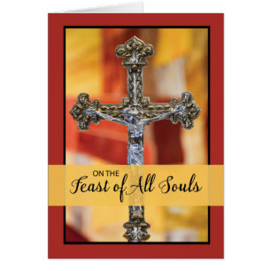 Feast of All Souls Crucifix with Colour Block Back