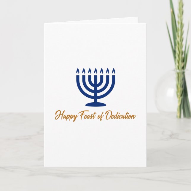 Feast of Dedication Greeting Card (Front)